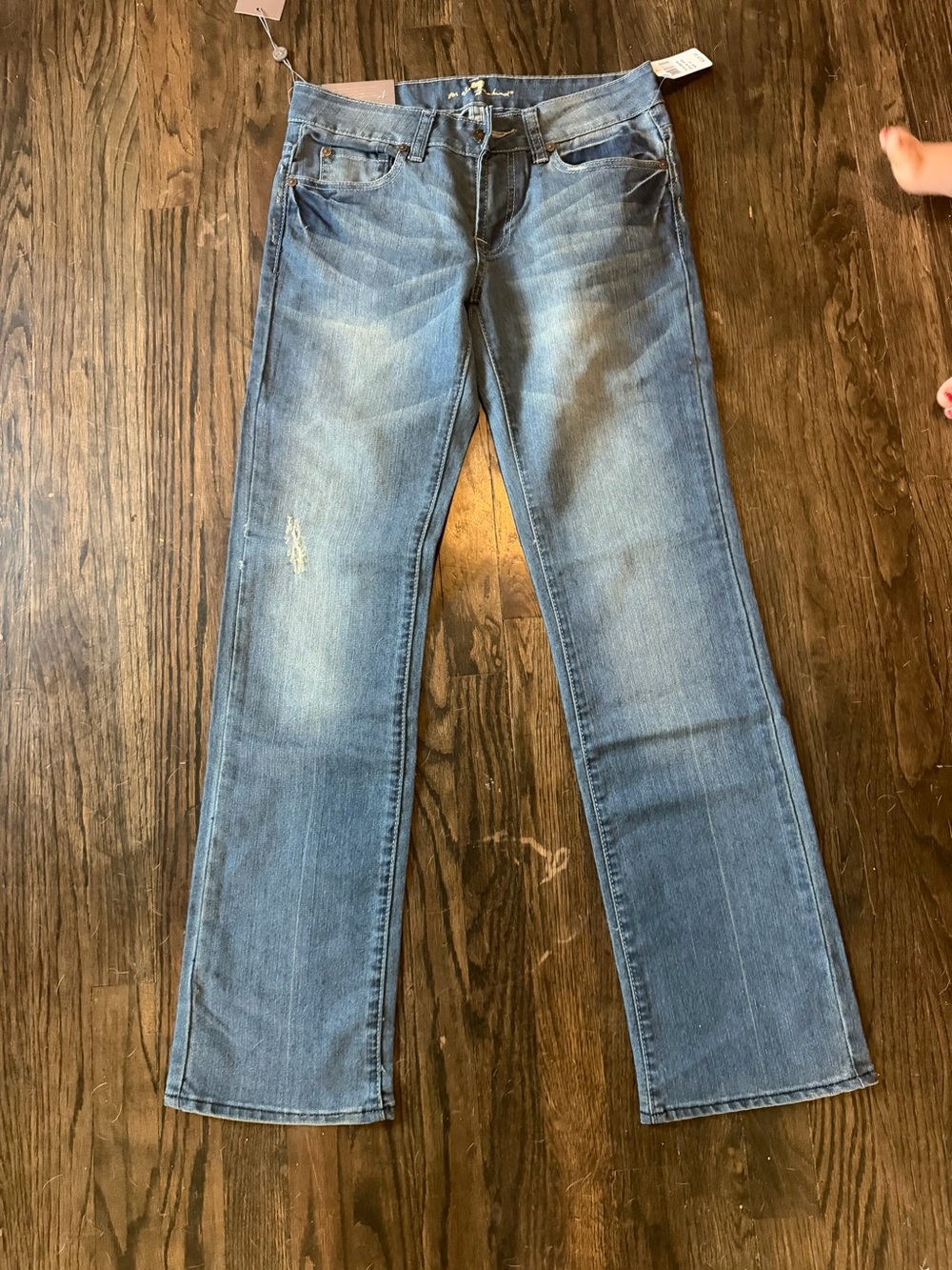 7 For All Mankind Denim Blue Jeans Standard Classic Straight Leg 27